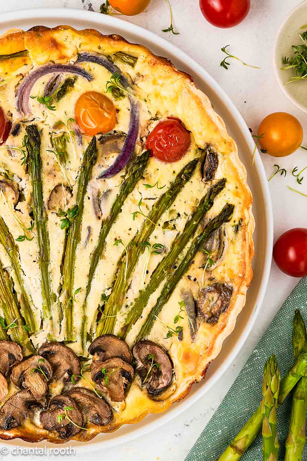 Boursin Asparagus Quiche