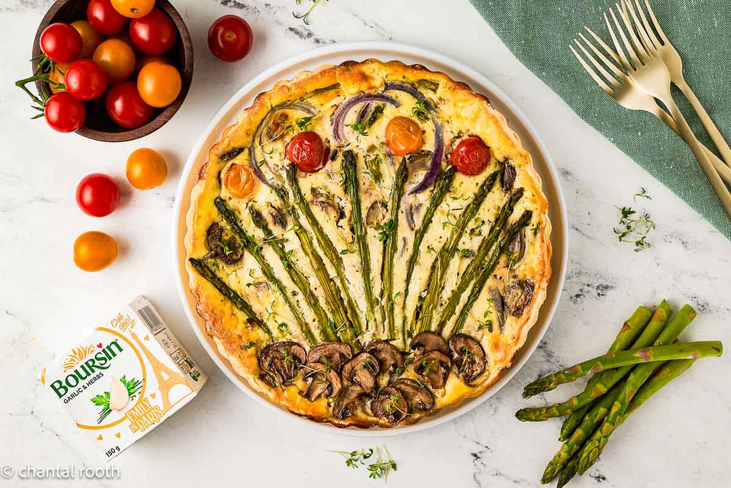 Boursin Asparagus Quiche