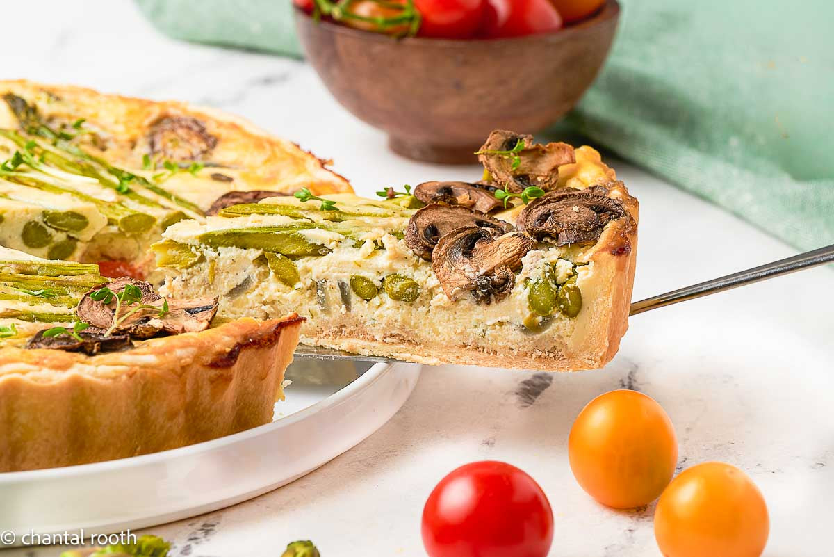 Boursin Asparagus Quiche