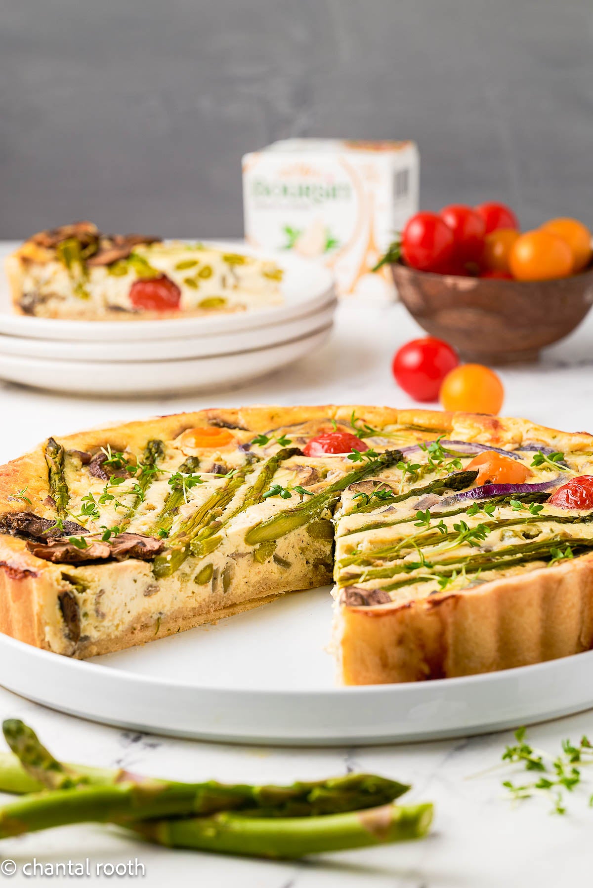 Boursin Asparagus Quiche