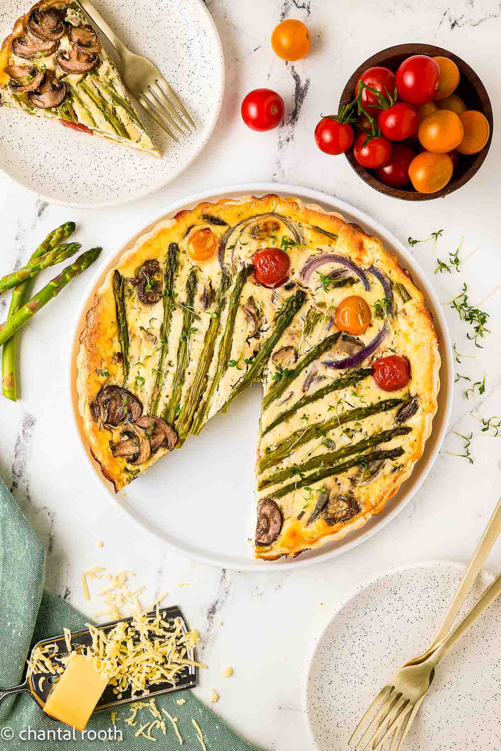 Boursin Asparagus Quiche