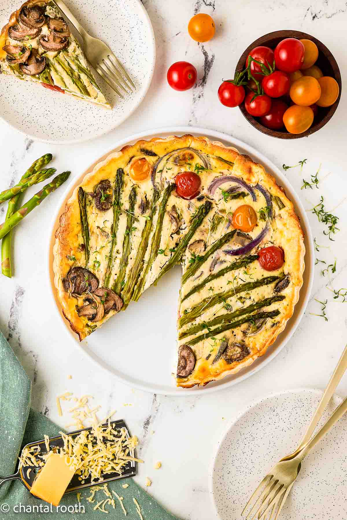 Boursin Asparagus Quiche