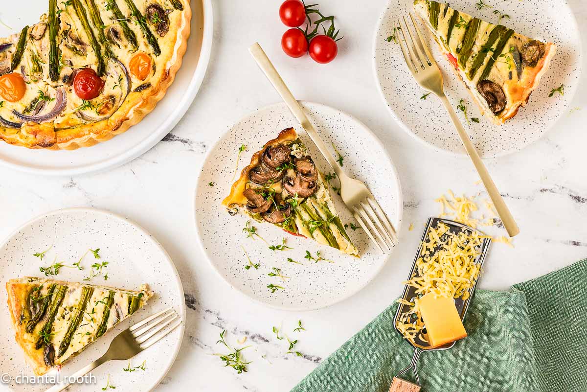Boursin Asparagus Quiche