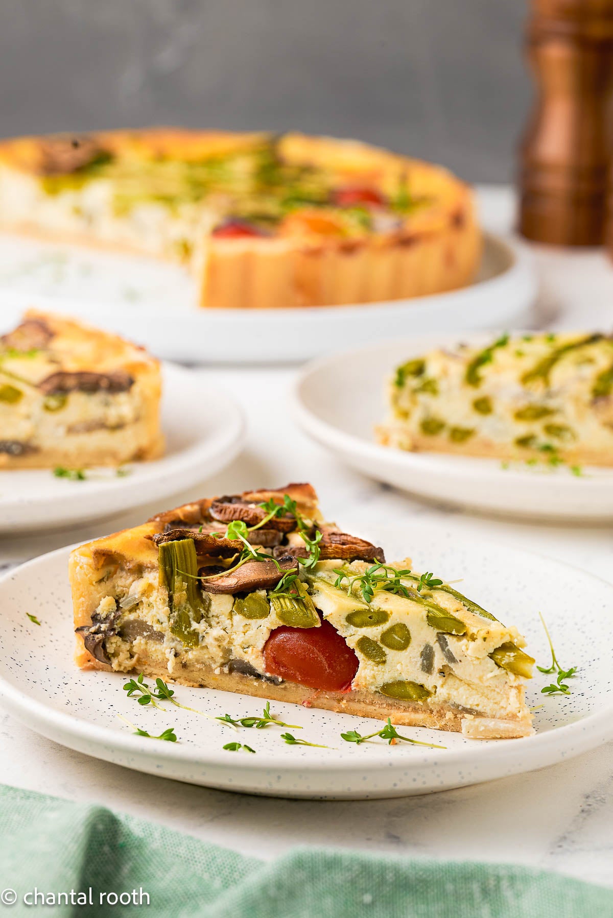 Boursin Asparagus Quiche