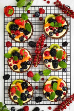 Chocolate Fruit Tarts with Orange Pastry Cream