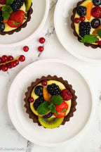 Chocolate Fruit Tarts with Orange Pastry Cream