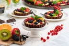 Chocolate Fruit Tarts with Orange Pastry Cream