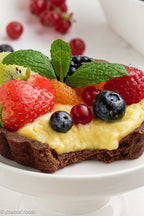 Chocolate Fruit Tarts with Orange Pastry Cream