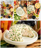 Boursin Style Cheese on a Charcuterie Board (vegan)