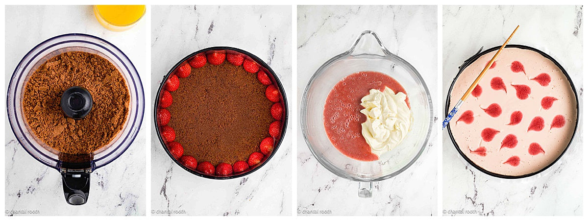 Strawberry Cheesecake (no bake)