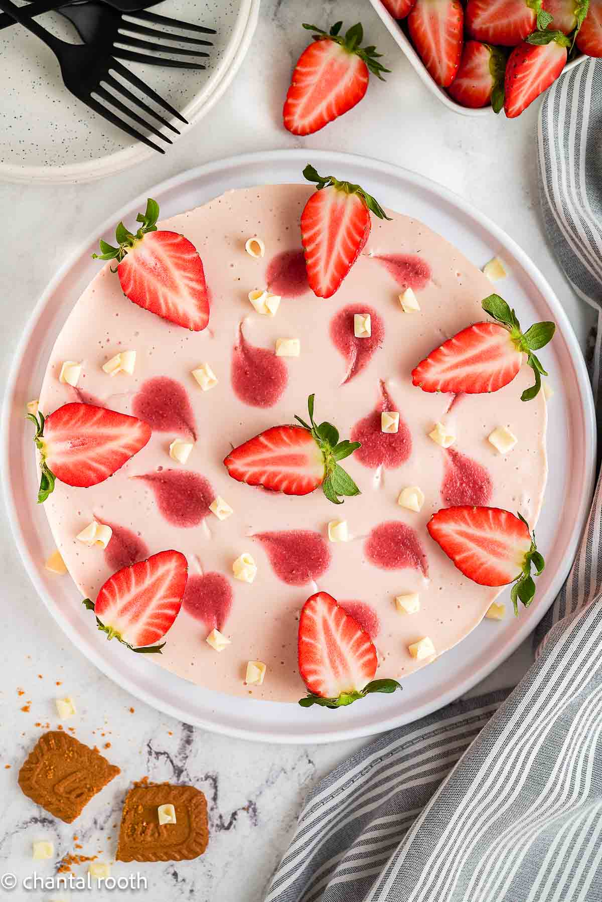 Strawberry Cheesecake (no bake)