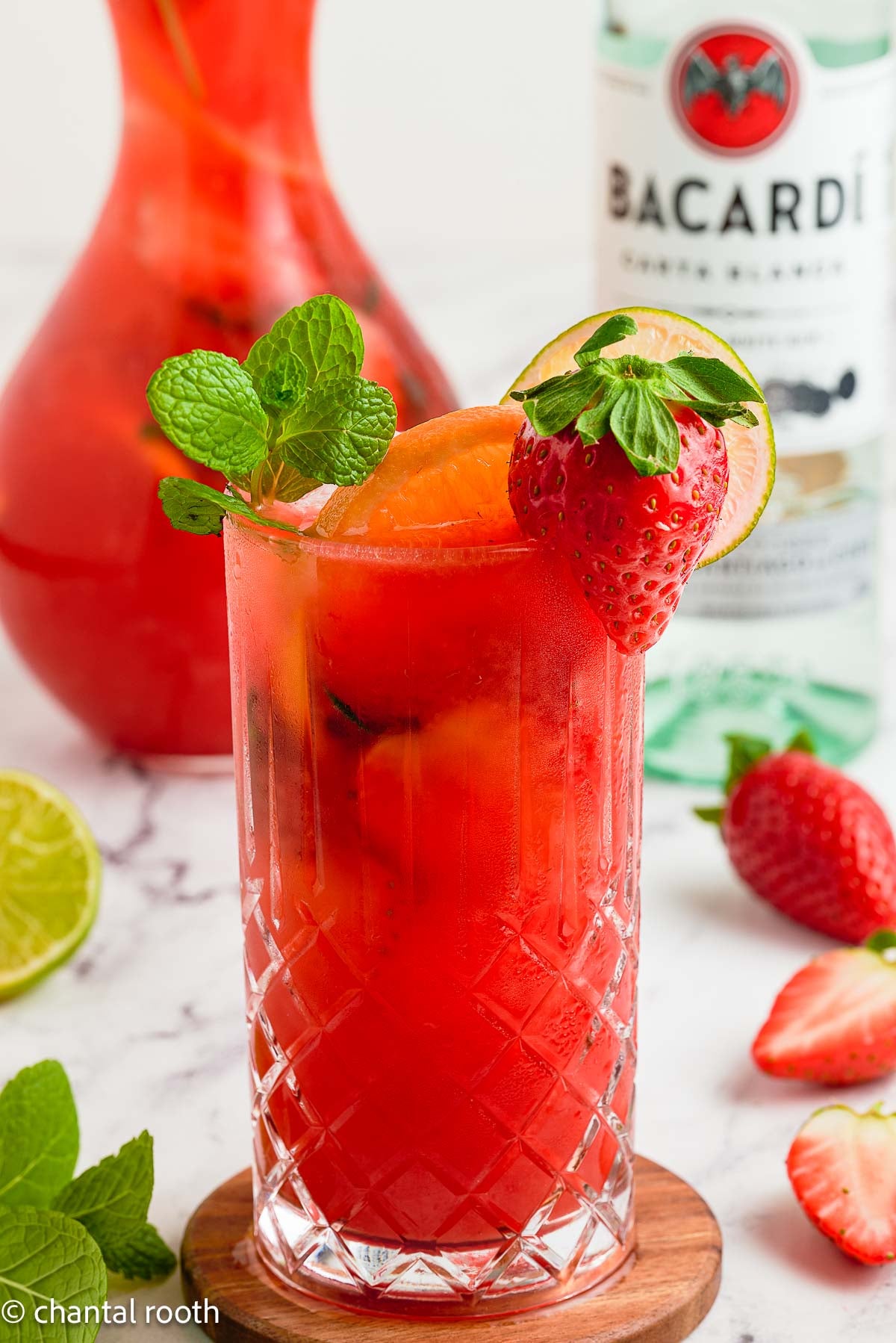 Strawberry Mojito Cocktail & Mocktail