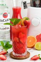 Strawberry Mojito Cocktail & Mocktail