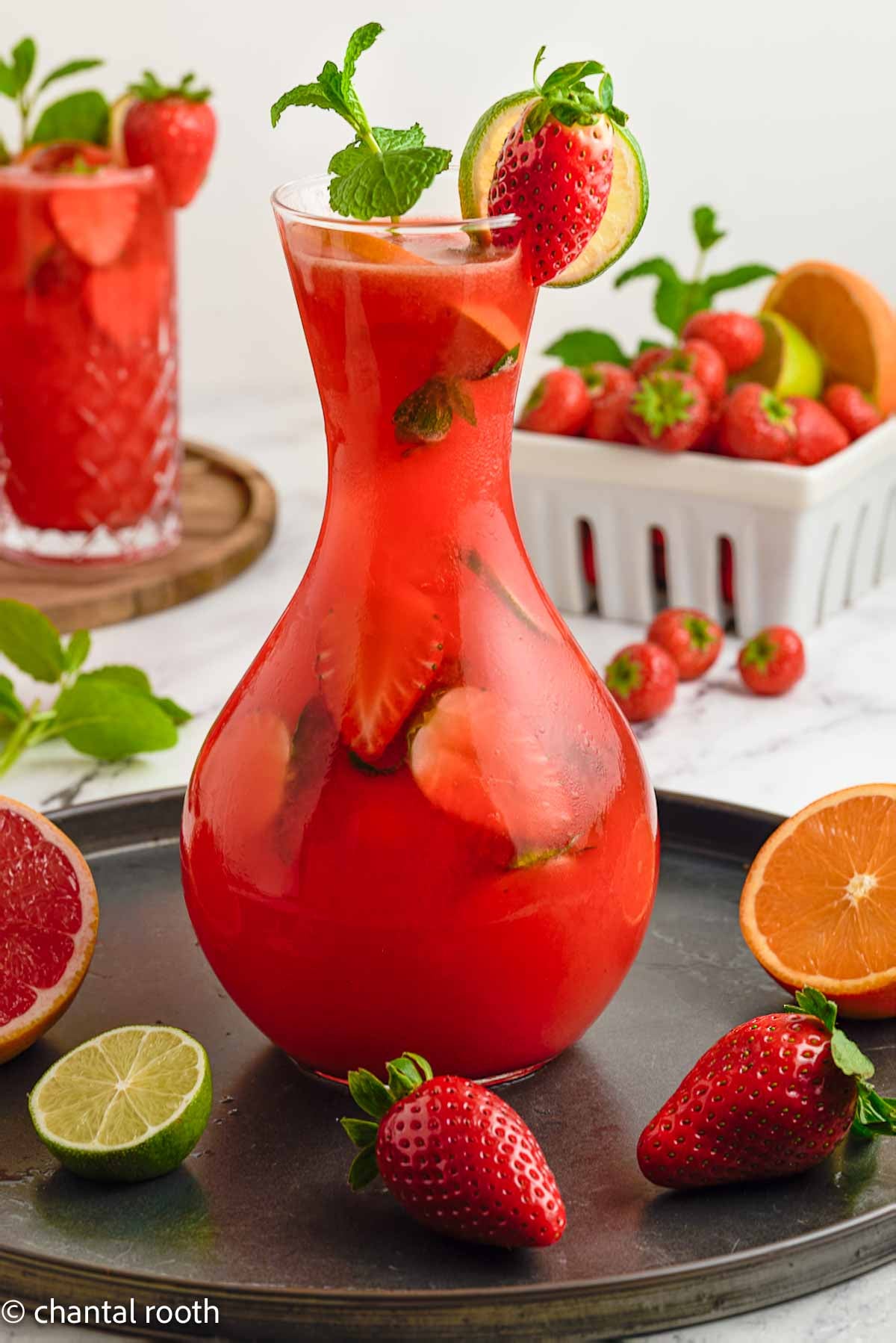 Strawberry Mojito Cocktail & Mocktail