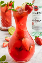 Strawberry Mojito Cocktail & Mocktail