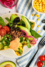 Vegan Taco Salad in Tortilla Bowls