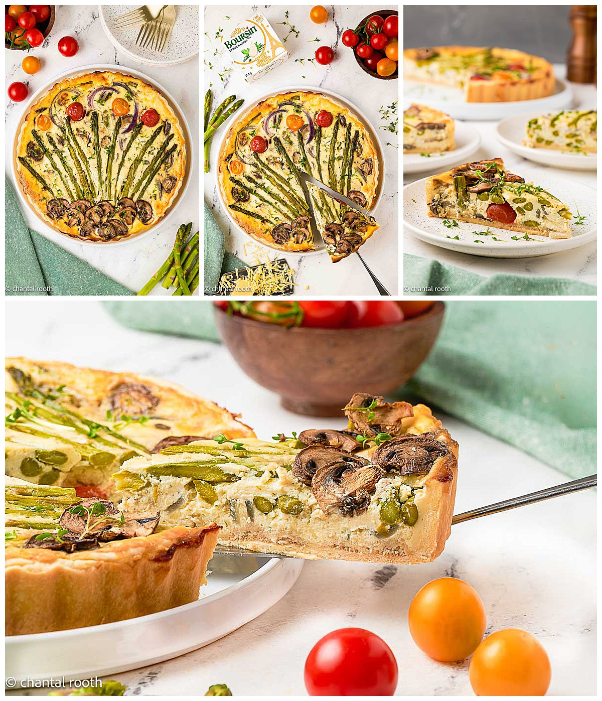 Boursin Asparagus Quiche